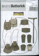 Butterick B5371 Making History Misses'/Men's Wrist Bracers, Corset, Belt and Pouches
