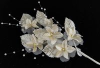 French Flower - Floral Spray Bridal Trim 003