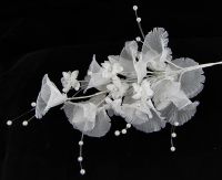 French Flowers - Floral Spray Bridal Trim 008