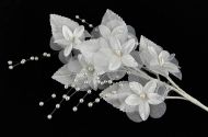 French Flower - Floral Spray Bridal Trim 010