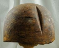 Millinery - Wooden Hat Block, Dome Crown Block 089