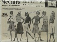 McCall's Step by Step Pattern 2574 Misses Skirt Set