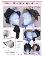 Natural Form Bustle Era Bonnet C.1877-82