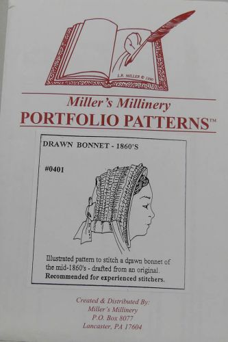 Drawn Bonnet 1860's 