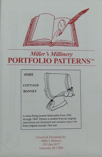 Cottage Bonnet 1842 - 1849