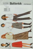 Butterick 3220 Fast and Easy Misses Petite Skirt and Pants