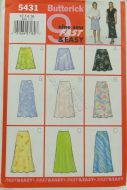 Butterick 5431 9 Sew Fast and Easy Misses Petite Skirt