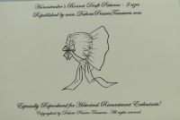 Homesteaders Bonnet Draft Patterns - 2 sizes 