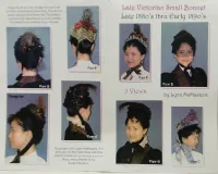 Late Victorian Small Bonnet Late 1850's thru Early 1890's